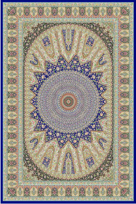 فرش ابریشم کد 1600111