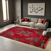 فرش 700 شانه لاکی کد 1107 قرمز