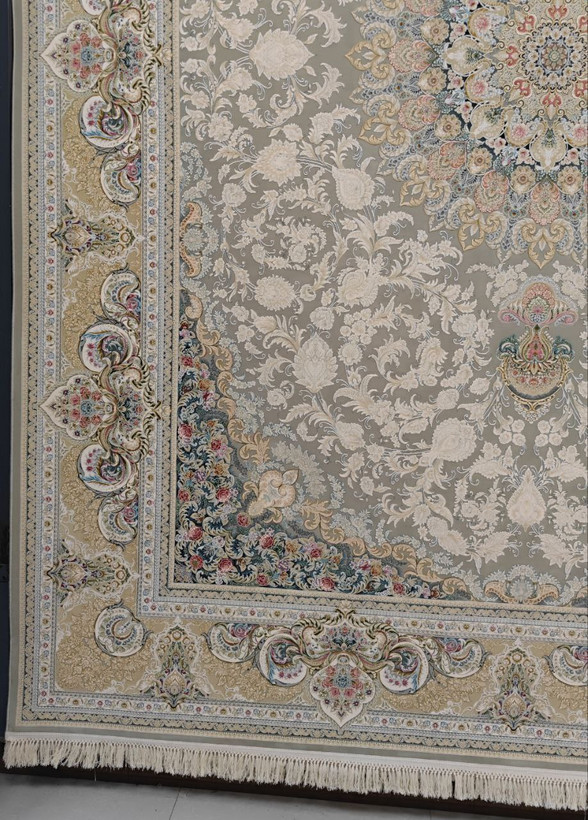 فرش کد 1501، 1500 شانه گل برجسته - نمای نزدیک