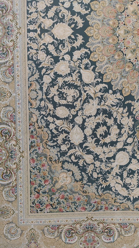 فرش کد 1501، 1500 شانه گل برجسته - نمای کامل