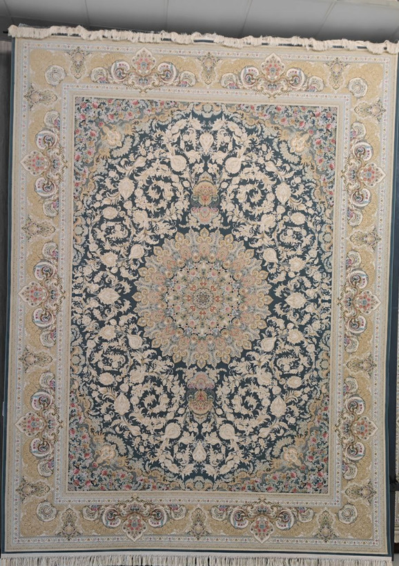 فرش کد 1501، 1500 شانه گل برجسته - نمای نزدیک