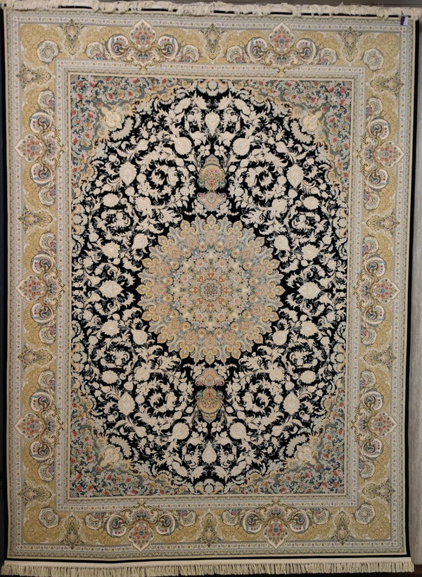 فرش کد 1501، 1500 شانه گل برجسته - نمای نزدیک