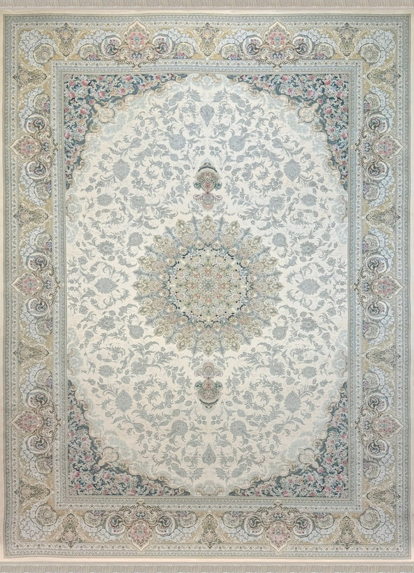 فرش کد 1501، 1500 شانه گل برجسته - نمای کامل