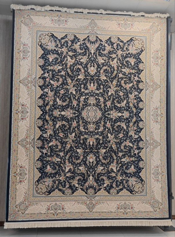 فرش کد 1506، 1500 شانه گل برجسته - نمای نزدیک