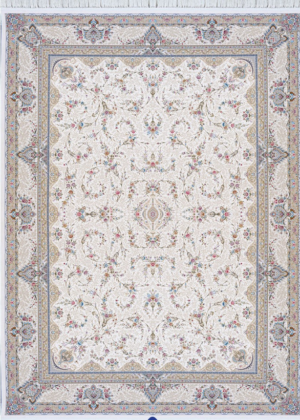 فرش کد 1506، 1500 شانه گل برجسته - نمای کامل