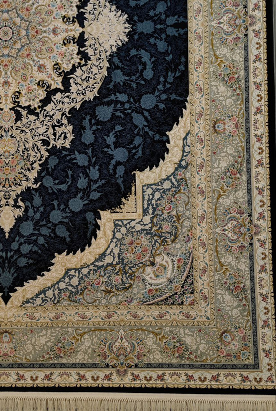 فرش کد 1508، 1500 شانه گل برجسته - نمای کامل