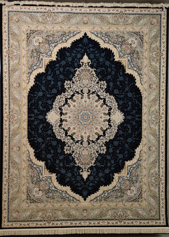 فرش کد 1508، 1500 شانه گل برجسته - نمای نزدیک