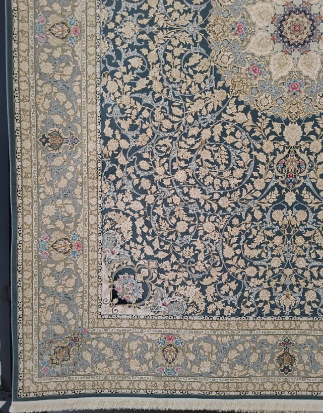 فرش کد 1515، 1500 شانه گل برجسته - نمای کامل