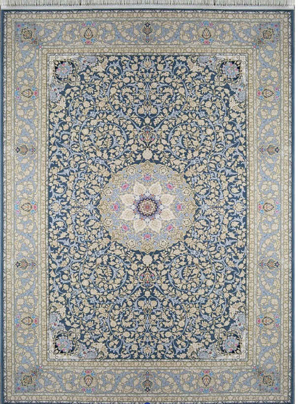 فرش کد 1515، 1500 شانه گل برجسته - نمای نزدیک
