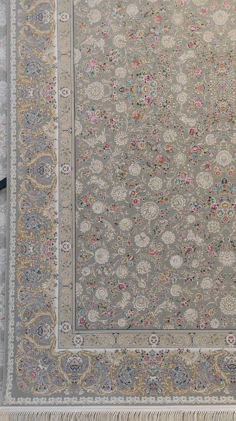 فرش کد 1517، 1500 شانه گل برجسته - نمای کامل