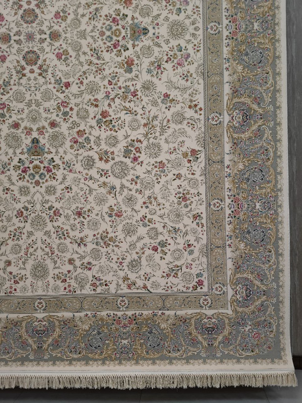 فرش کد 1517، 1500 شانه گل برجسته - نمای نزدیک