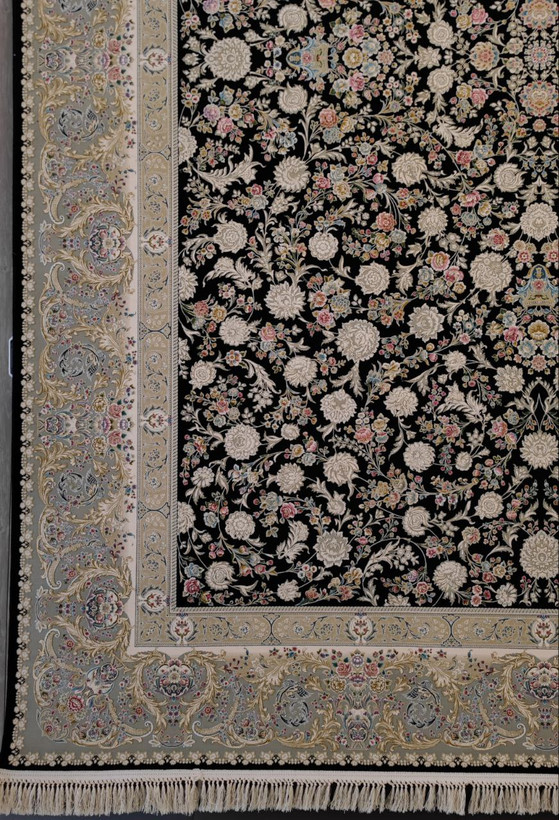 فرش کد 1517، 1500 شانه گل برجسته - نمای کامل