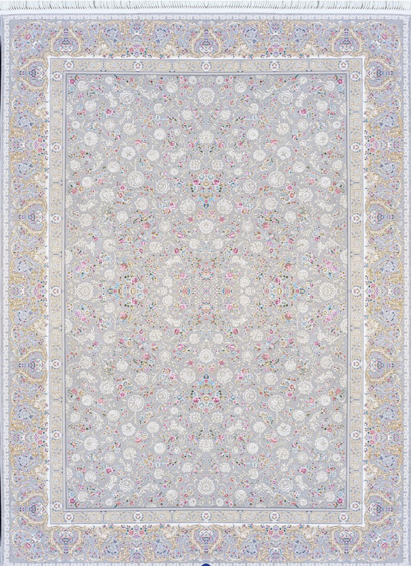 فرش کد 1517، 1500 شانه گل برجسته - نمای نزدیک