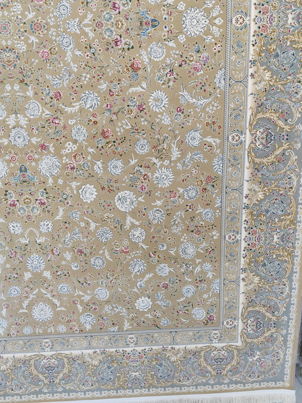 فرش کد 1517، 1500 شانه گل برجسته - نمای کامل